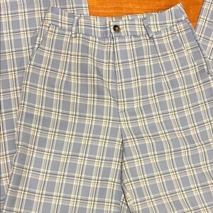 Princess Polly Light Blue Plaid Women’s Pants